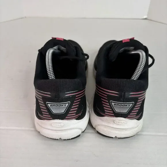 Brooks Addiction 14 Women's Running Walking Shoes Size 10.5 Black Pink B-Medium - Picture 5 of 9